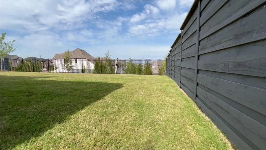 Backyard lawn care service at a Chula Vista home